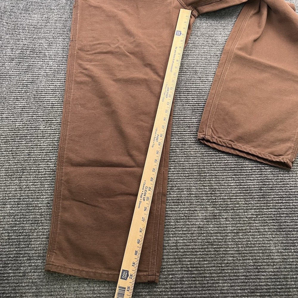 Vintage Carhartt B11 CHT Duck Dungaree Work‎ Pants Men's Size 42x32 Brown NWT - Picture 7 of 8